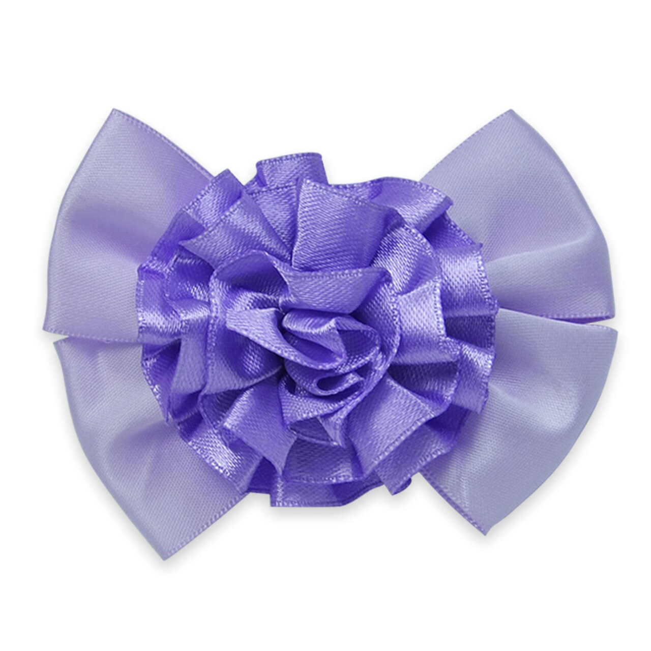 Keira Bow with Flower Embellishment w/clip